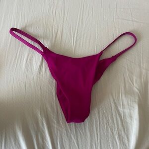 KL Swim Plum micro brazilian bikini bottom